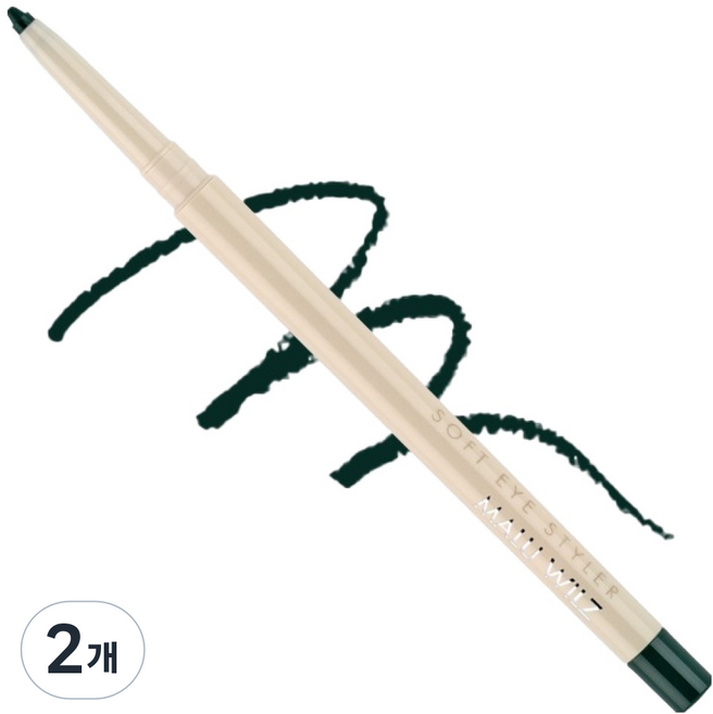 MALU WILZ 柔滑塑型眼線筆 0.35g, 80 森林綠, 2個