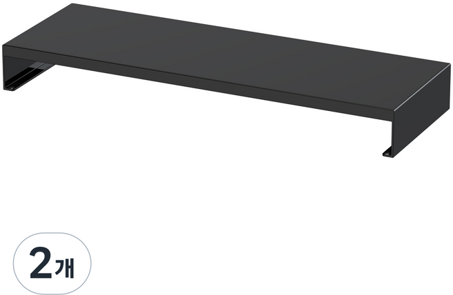 다유즈 다용도 메탈 모니터 정수기 받침대 대 DU-MS70BK, 2개, 블랙