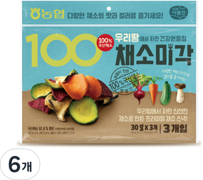 Nonghyup 美麗的蔬菜粉, 90g, 6袋