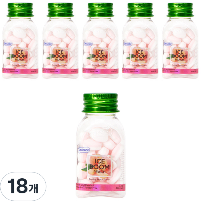 아이스붐 복숭아향 캔디, 22g, 18개