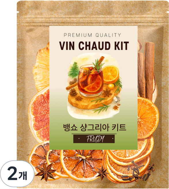 푸르디 뱅쇼 샹그리아 스위트 키트, 40g, 2개, 1개입