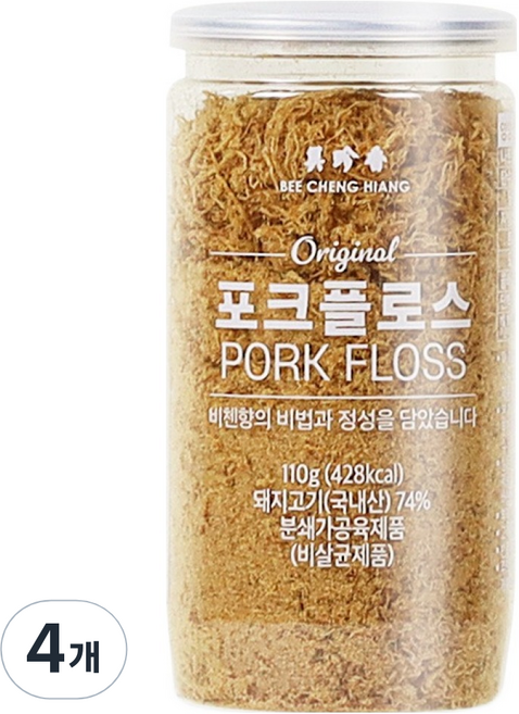 비첸향 포크플로스, 4개, 110g