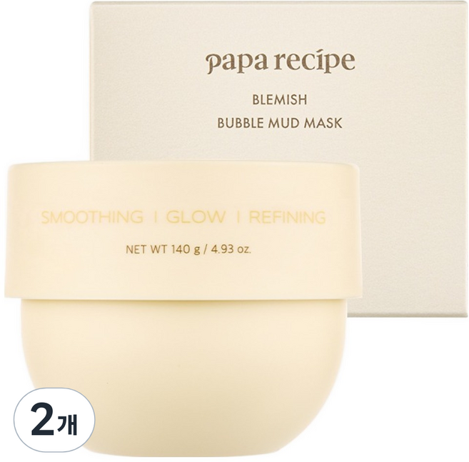 파파레서피 블레미쉬 버블 머드 모공 마스크팩, 1개입, 2개