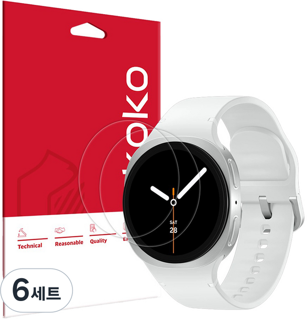 스코코 초고화질 트루컬러 AR 액정보호필름 2p 세트, 6세트