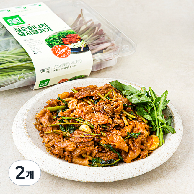 프레시밀 청도미나리 돼지불고기 2인분, 720g, 2개
