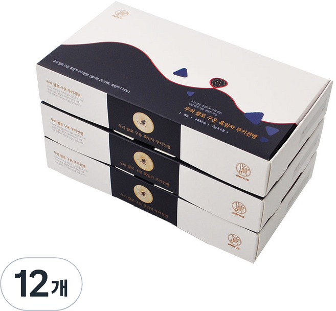 우리쌀로 구운 흑임자쿠키전병 15g x 6p, 90g, 12개