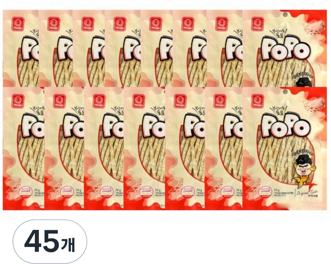 부산어포포포 POPO 어묵스낵, 24g, 45개