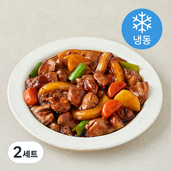 청년푸줏간 순살 찜닭 + 다원 분모자(냉동), 700g, 2세트