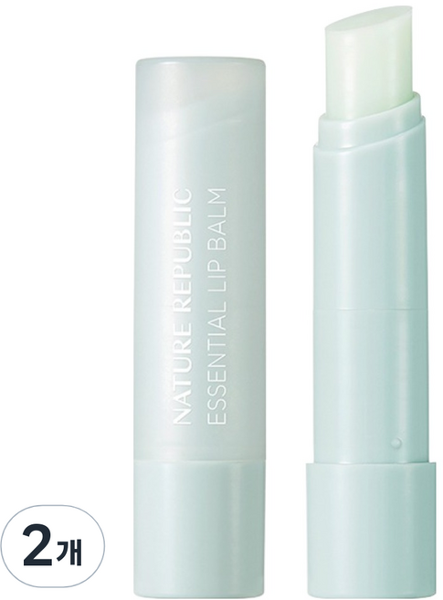 NATURE REPUBLIC 精油護唇膏, 3.2g, 2個, 01 薄荷