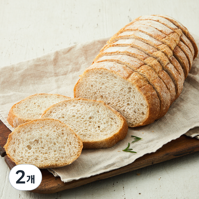 브로드카세 에브리데이 발효종 호밀통밀 브레드, 380g, 1개입, 2개