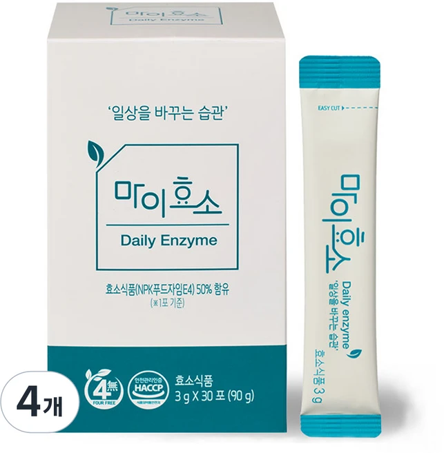 비타민하우스 마이효소 30p, 90g, 4개 - 쿠팡