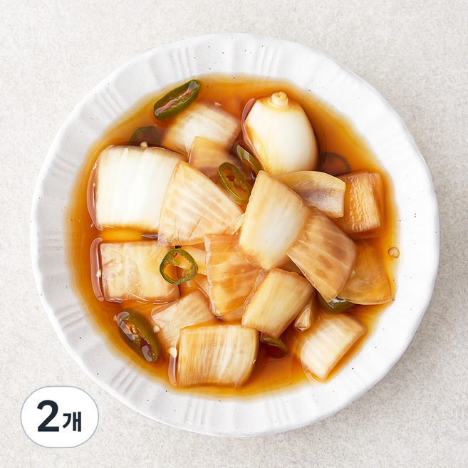 정미경키친 양파 & 청양고추 장아찌, 200g, 2개