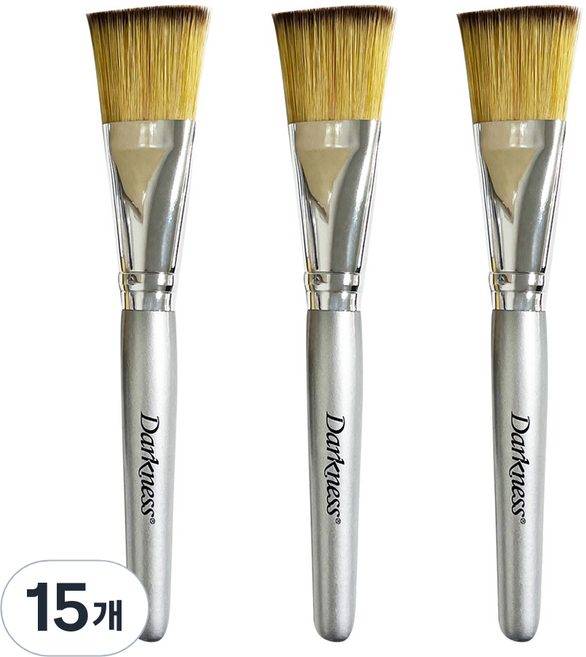 다크니스 피부미용 팩 붓, 15개, 혼합색상