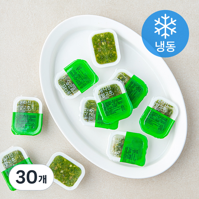 맛템 국내산 다진 청양고추 (냉동), 30개, 150g