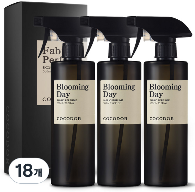 코코도르 섬유탈취제 블루밍데이, 500ml, 18개