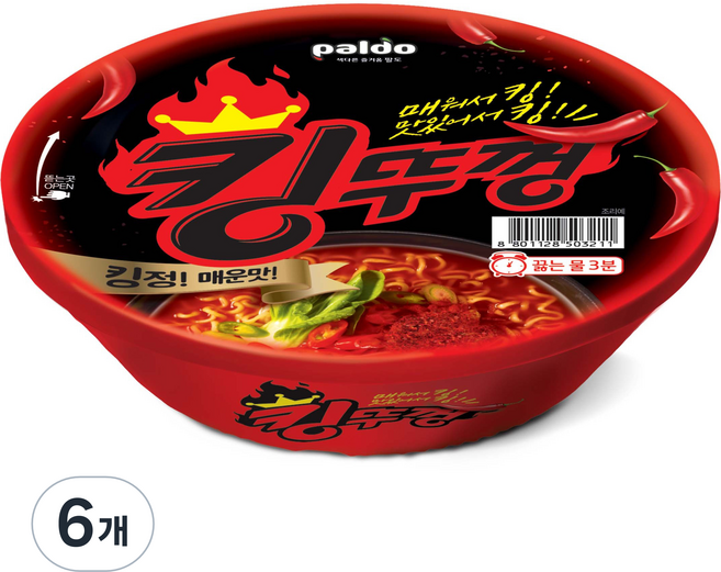 팔도 킹뚜껑 110g, 6개