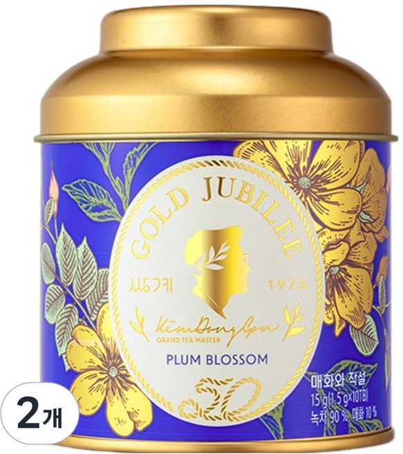 쌍계명차 골드주빌리 매화와 작설, 1.5g, 10개입, 2개