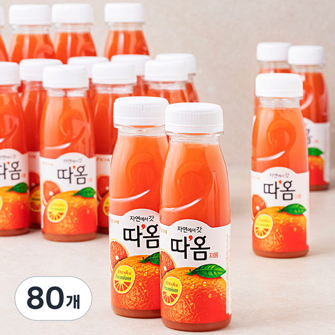 따옴 자몽 주스, 235ml, 80개