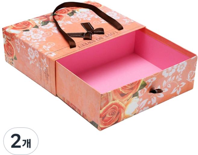 선물상자 기프트백, 혼합색상, 2개