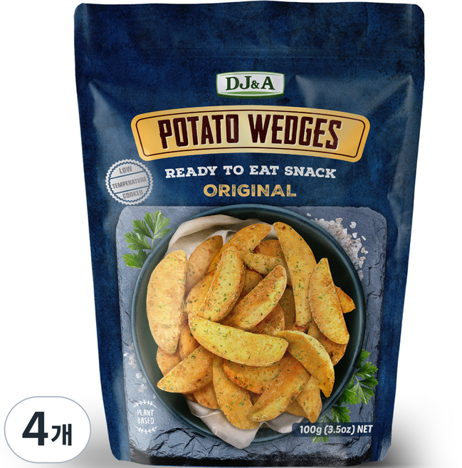 디제이앤에이 포테이토 웨지 오리지널, 100g, 4개