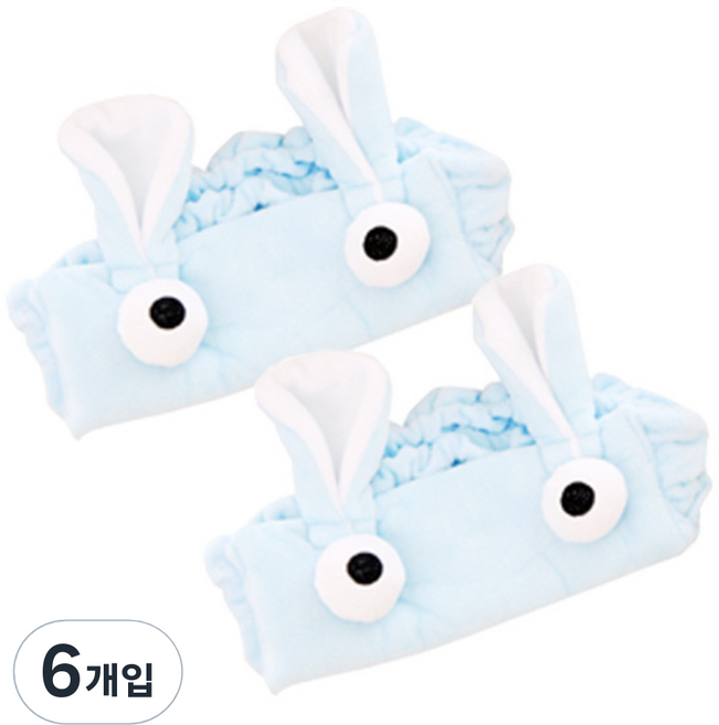 더자카 파스텔레빗 세안밴드, Y377LBBI258, 6개