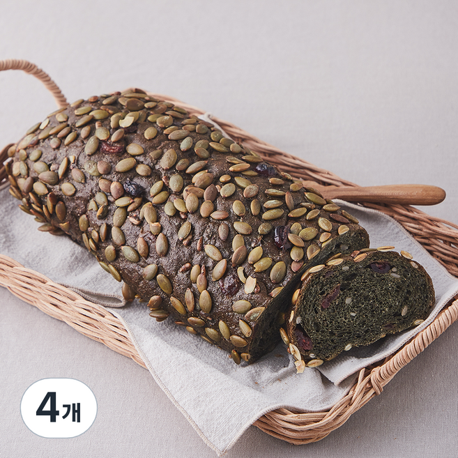 브로드카세 발효종 통밀 쑥 깜바뉴, 500g, 1개입, 4개