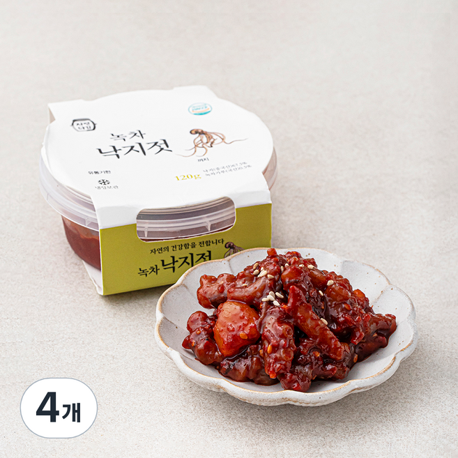 자연다감 녹차 낙지젓, 120g, 4개
