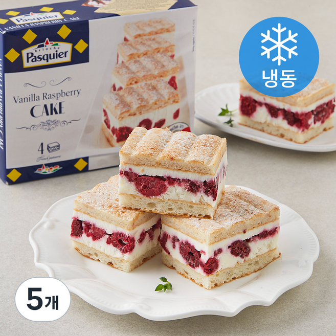 파스키에 바닐라 라즈베리 케이크 (냉동), 290g, 5개