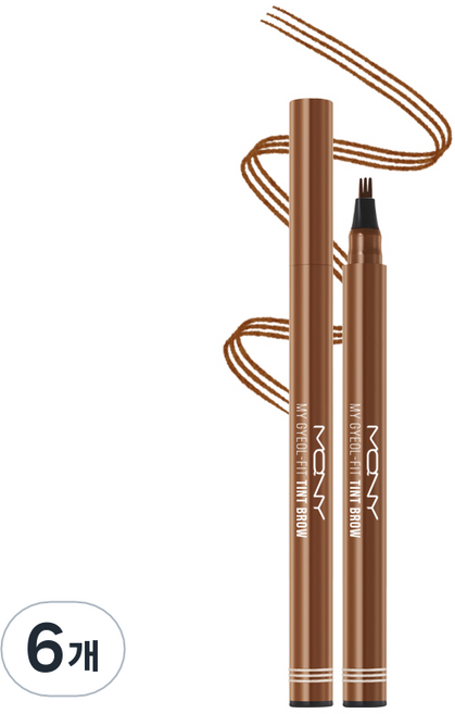 맥퀸뉴욕 마이 결핏 브로우 틴트 0.8g, 내추럴브라운, 6개