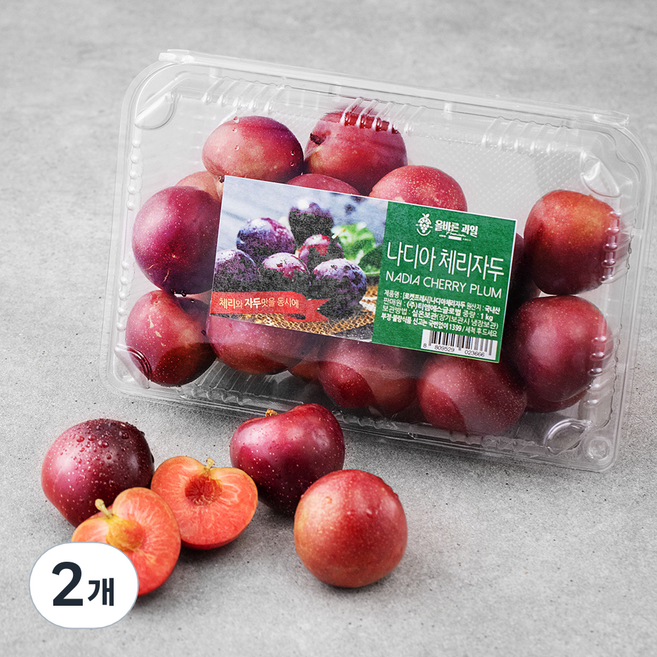 올바른과일 나디아 체리 자두, 1kg, 2개
