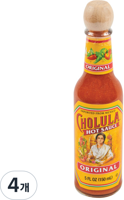 촐룰라핫소스 오리지널, 150ml, 4개