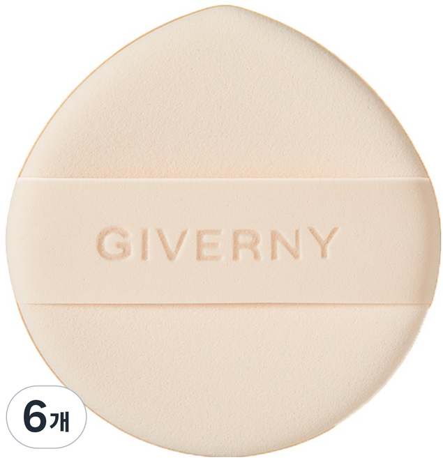 지베르니 밀착 스킨핏 퍼프, 6개, 베이지