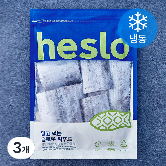 해슬로 세네갈 은갈치 토막 대 (냉동), 3개, 500g