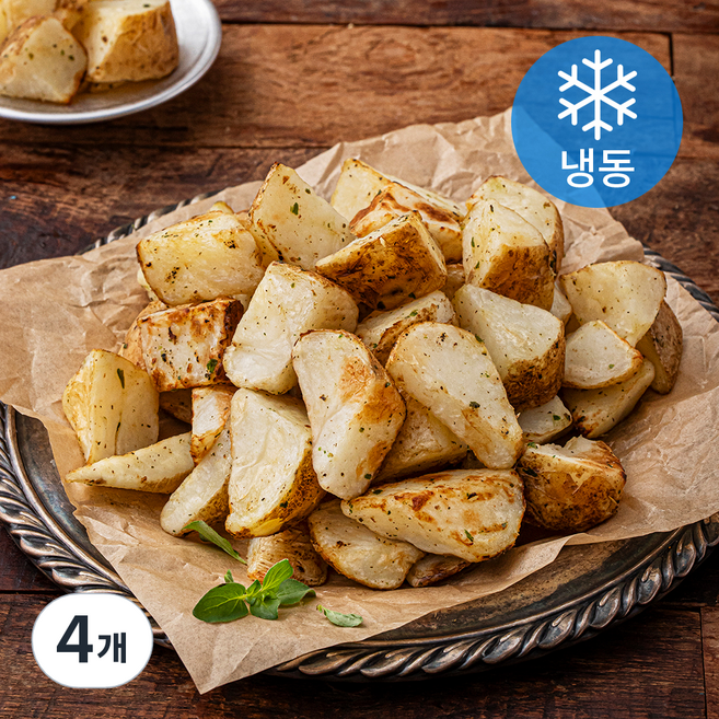 심플로트 갈릭양념 구운감자 (냉동), 1.13kg, 4개