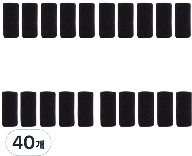 ROUNDPICK 手指保護套 護指套 黑色, 40個