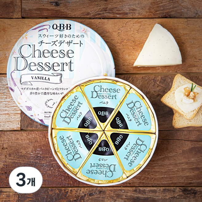 QBB 치즈 디저트 바닐라, 15g, 6개입, 3개