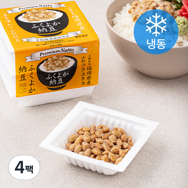 후쿠요카 낫또 (냉동), 44g, 3개입, 4개