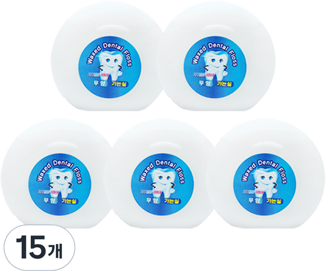 케이비 쿨링센스 치실 500D 가는실 무향, 15개, 1개입