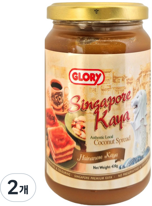 GLORY 新加坡頂級咖椰醬, 420g, 2個