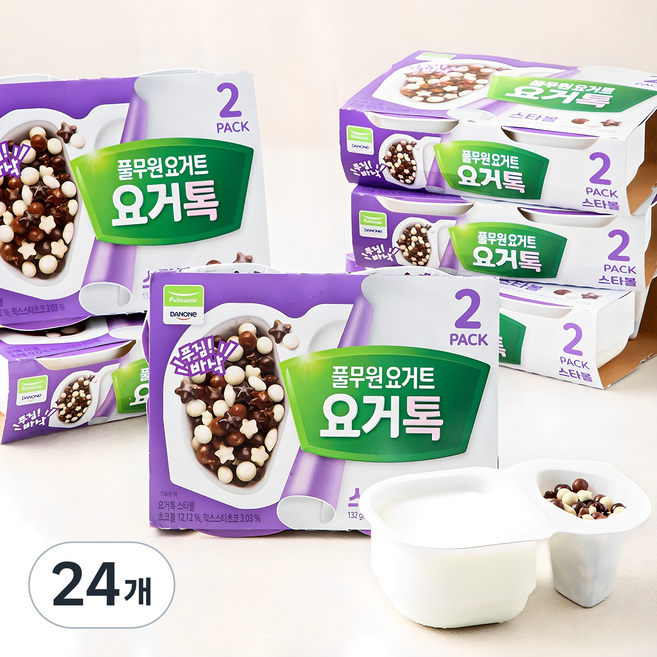 풀무원 요거트 요거톡 스타볼, 132.25g, 48개