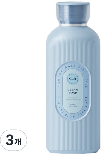 CLA 라이프케어 퍼퓸 섬유유연제 클린솝, 3개, 1kg