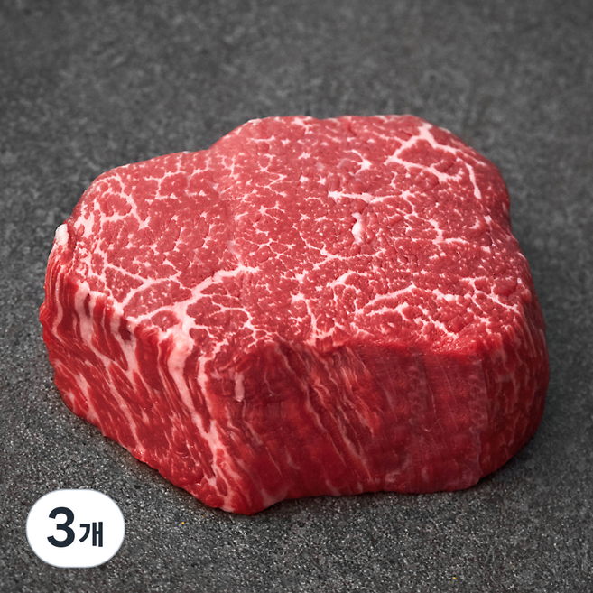 설로인 한우 안심 샤토브리앙 1등급 (냉장), 150g, 3개