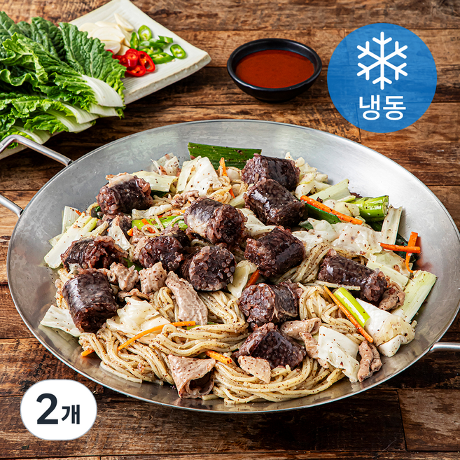 신림동 또순이 작은아들 백순대 곱창볶음 (냉동), 1.1kg, 2개