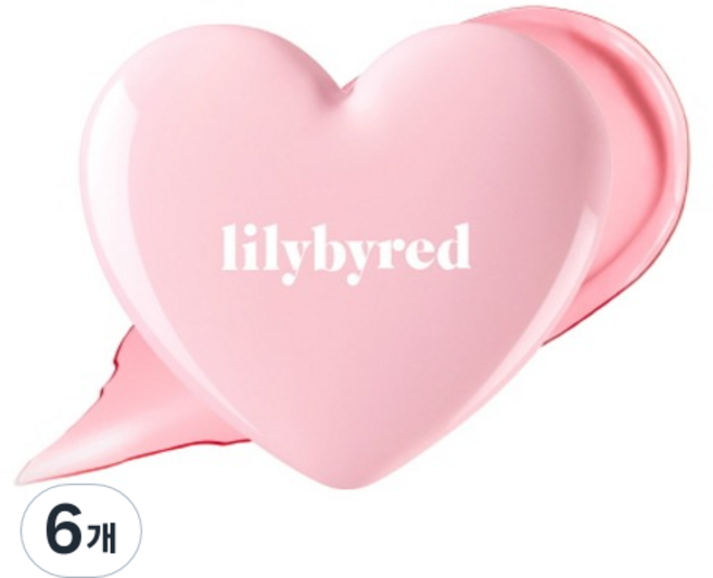 릴리바이레드 러브빔 치크밤 3.5g, 07 발그레빔, 6개
