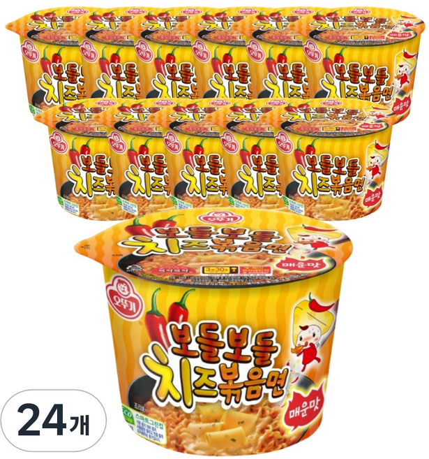 OTOKI 不倒翁 碗裝辣起司風味炒麵 100g, 24入