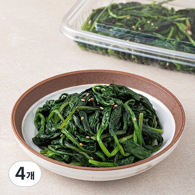 식탁위의사계 시금치나물, 75g, 4개