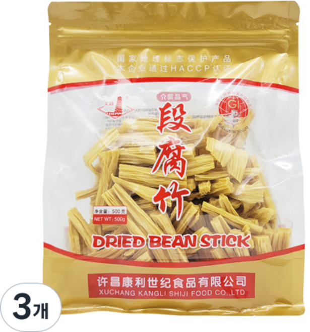 문봉 자른 건푸주, 3개, 500g