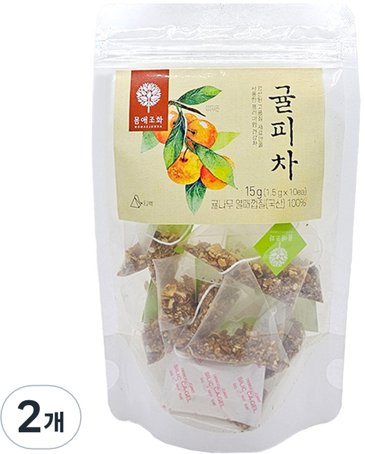 몸애조화 귤피차 티백, 1.5g, 10개입, 2개