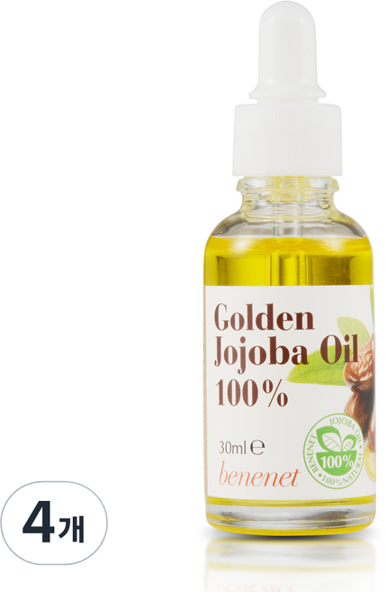 베니넷 골든 호호바오일 100프로, 30ml, 4개