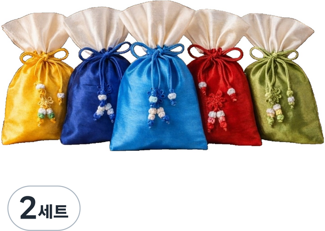 indi.k 禮物包裝 傳統素色福袋 5件組, 混合顏色, 2套